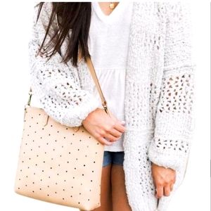 Madewell transport perforated crossbody tote